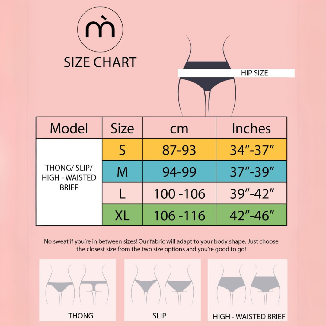 mememe LOVE - Happy - HIGH WAISTED BRIEF Panty for Women
