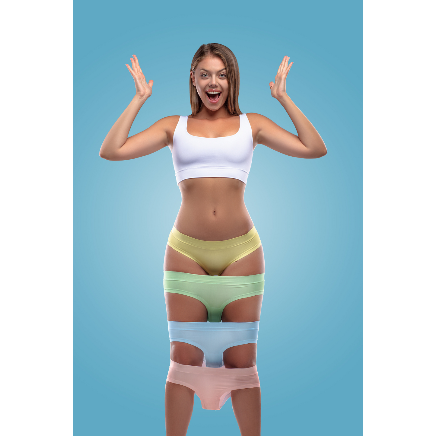 mememe BASIC - White - CROP TOP for Women - memème