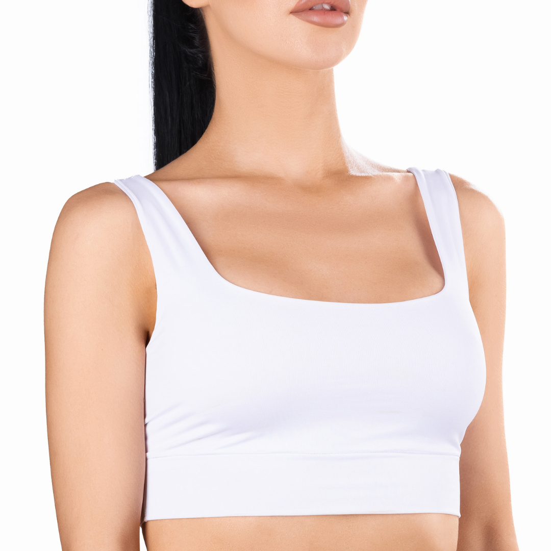 mememe BASIC - White - CROP TOP for Women - memème
