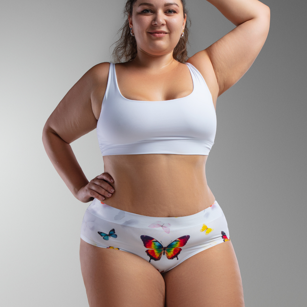 mememe BUTTERFLY– Bliss - QUEEN SIZE - HIGH WAISTED BRIEF Panty for Women - memème