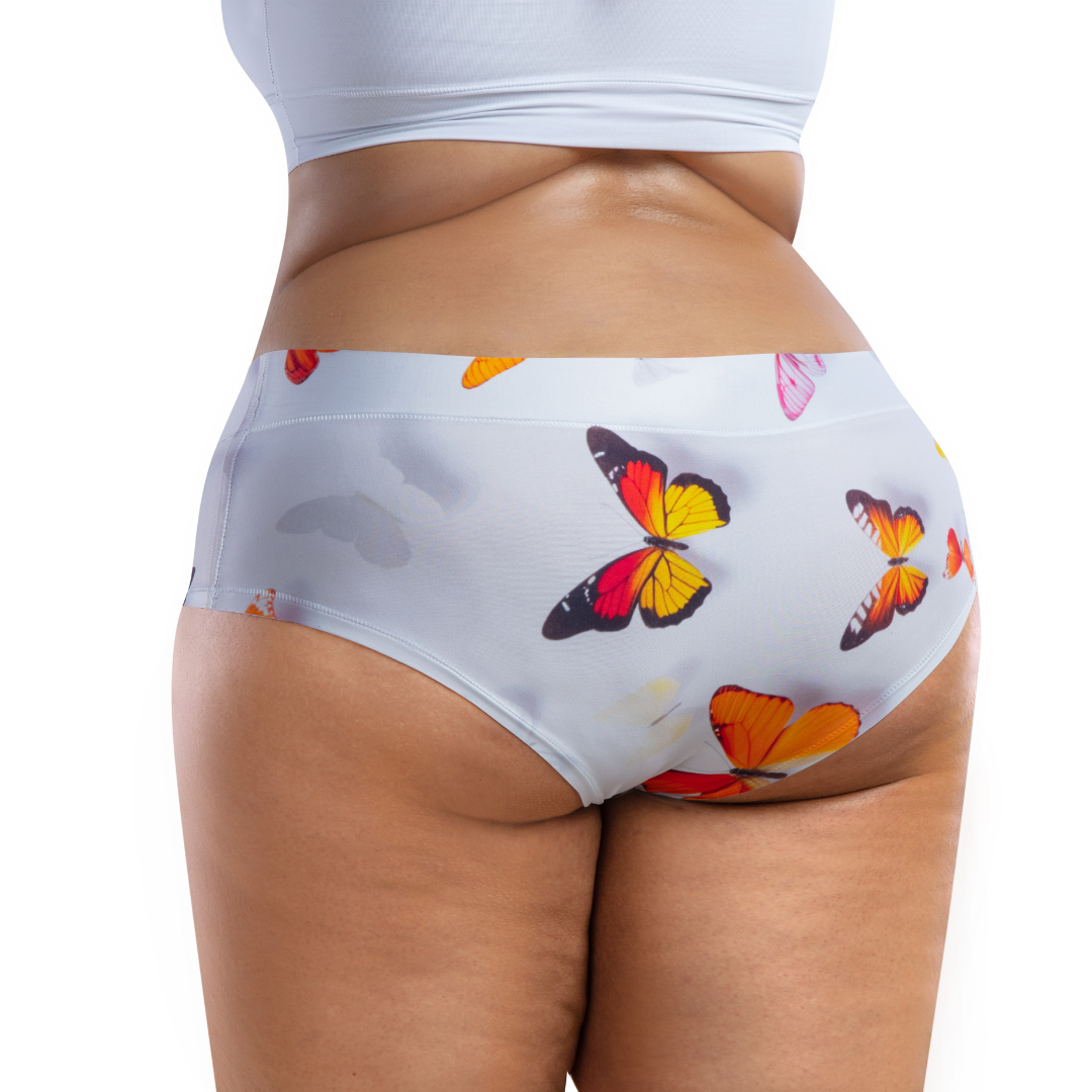 mememe BUTTERFLY– Delight - QUEEN SIZE - HIGH WAISTED BRIEF Panty for Women - memème