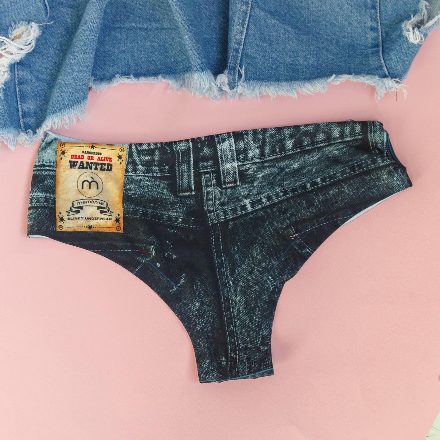 mememe DENIM BOOTY - Jeans Dark - PANTY for Women - memème