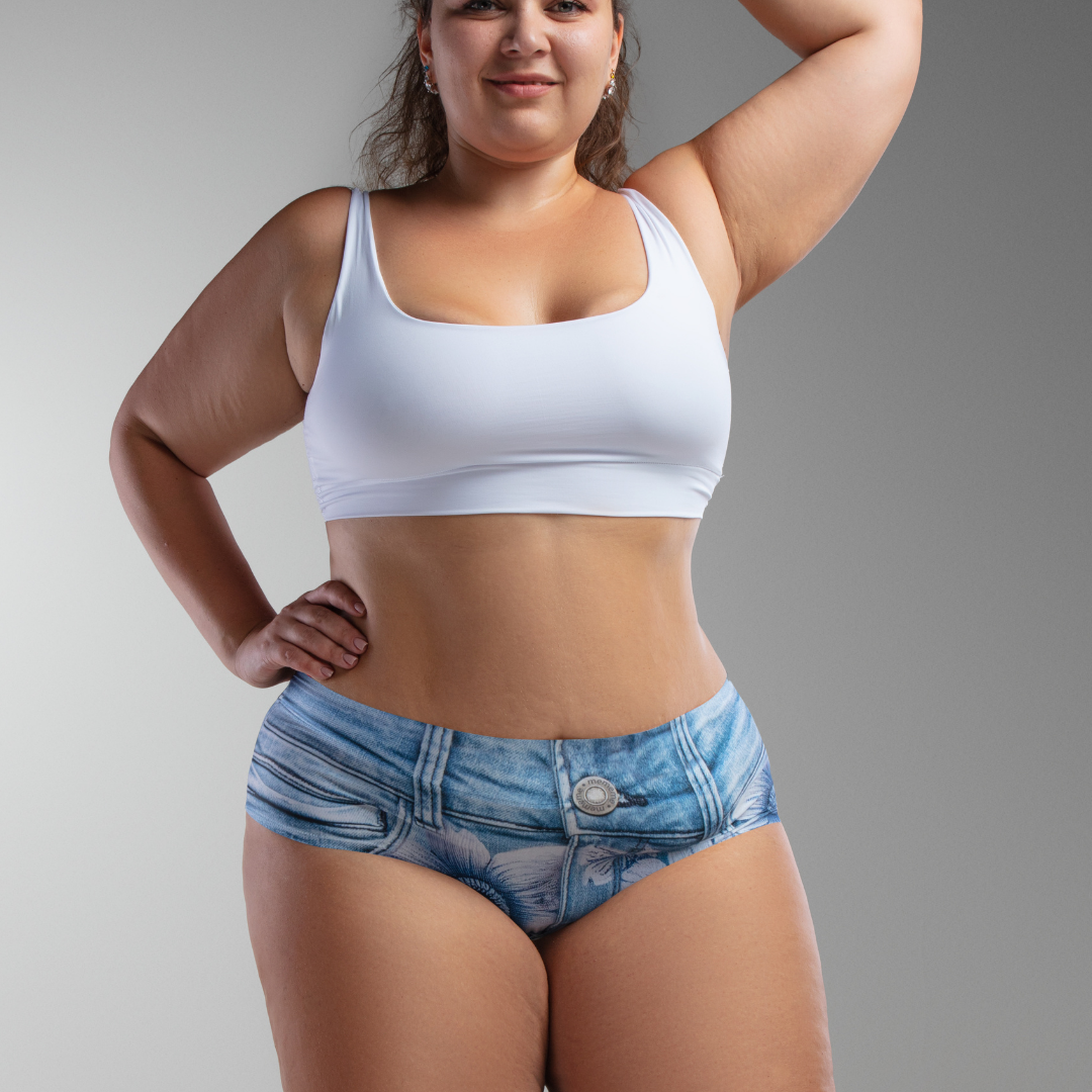 mememe JEANS– Daisy - QUEEN SIZE - HIGH WAISTED BRIEF Panty for Women - memème