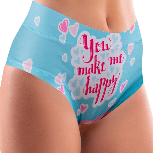 mememe LOVE - Happy - HIGH WAISTED BRIEF Panty for Women - memème