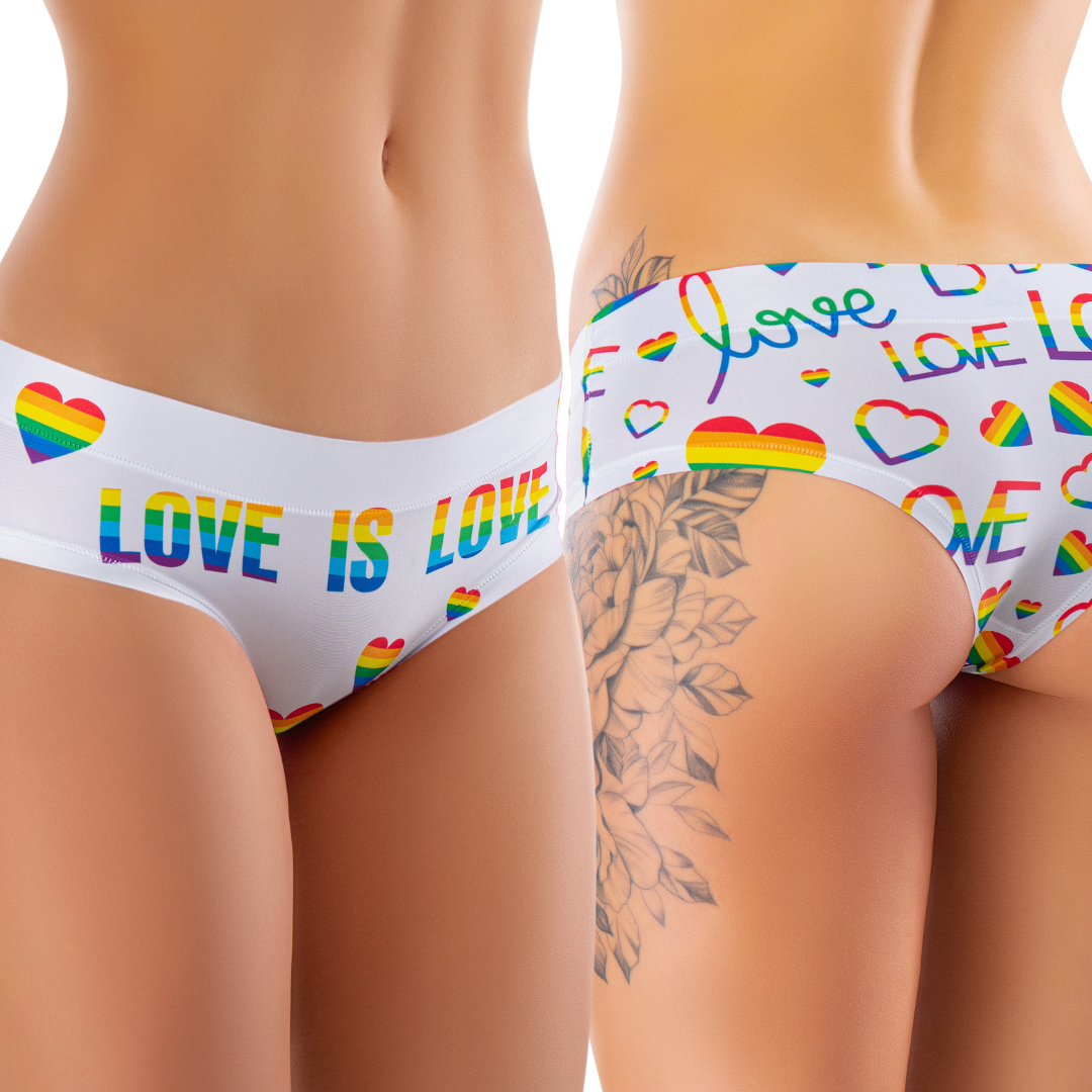 mememe PRIDE - White Love - PANTY for Women - memème
