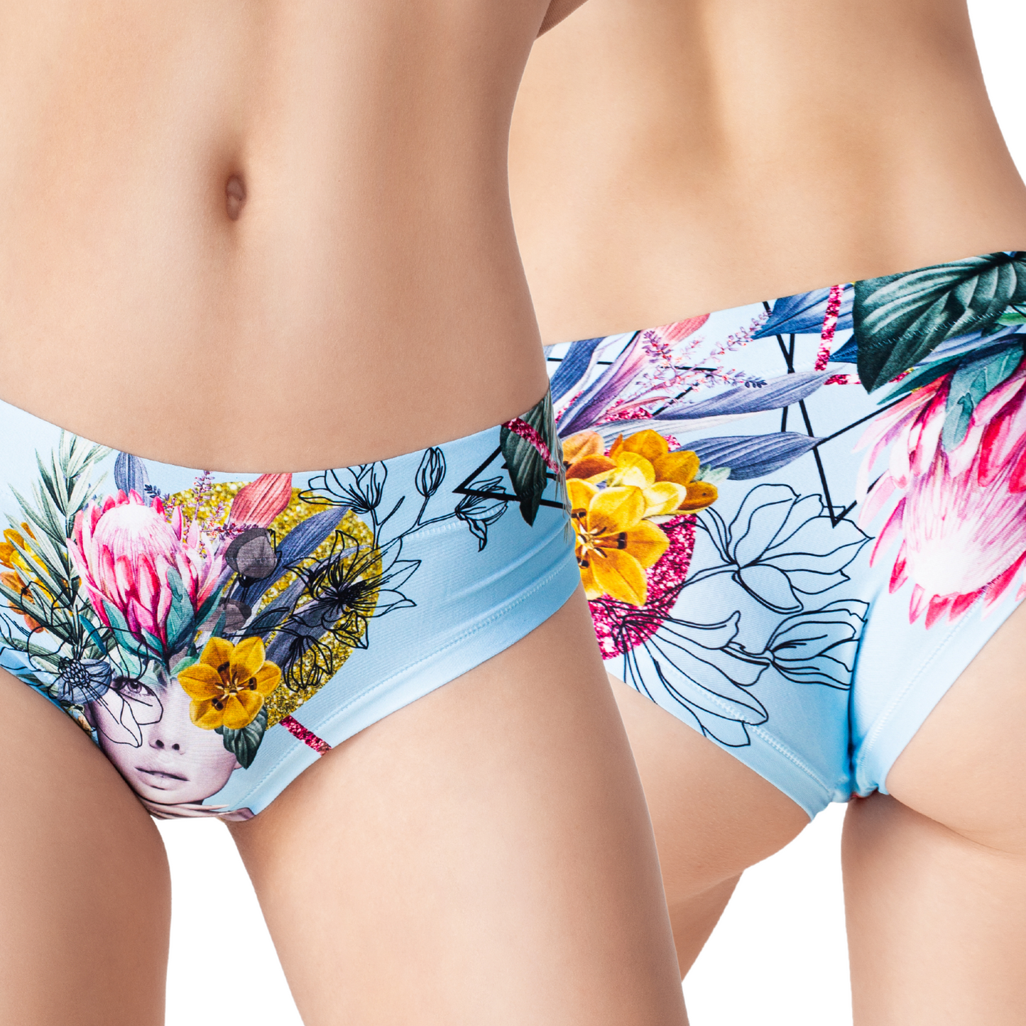 mememe SECRET GARDEN - Frida Blue - PANTY for Women - memème