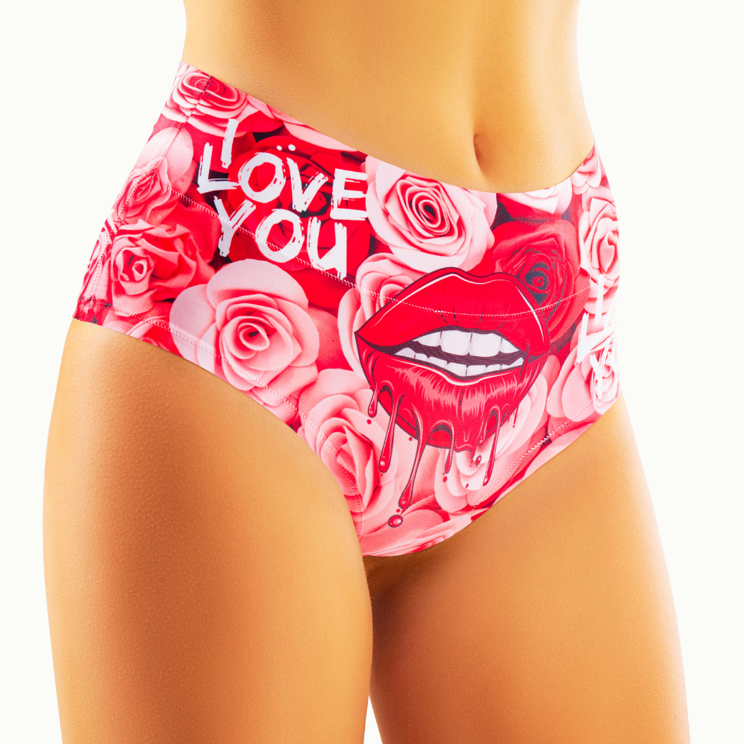 memème LOVE - Passion - HIGH WAISTED BRIEF Panty for Women