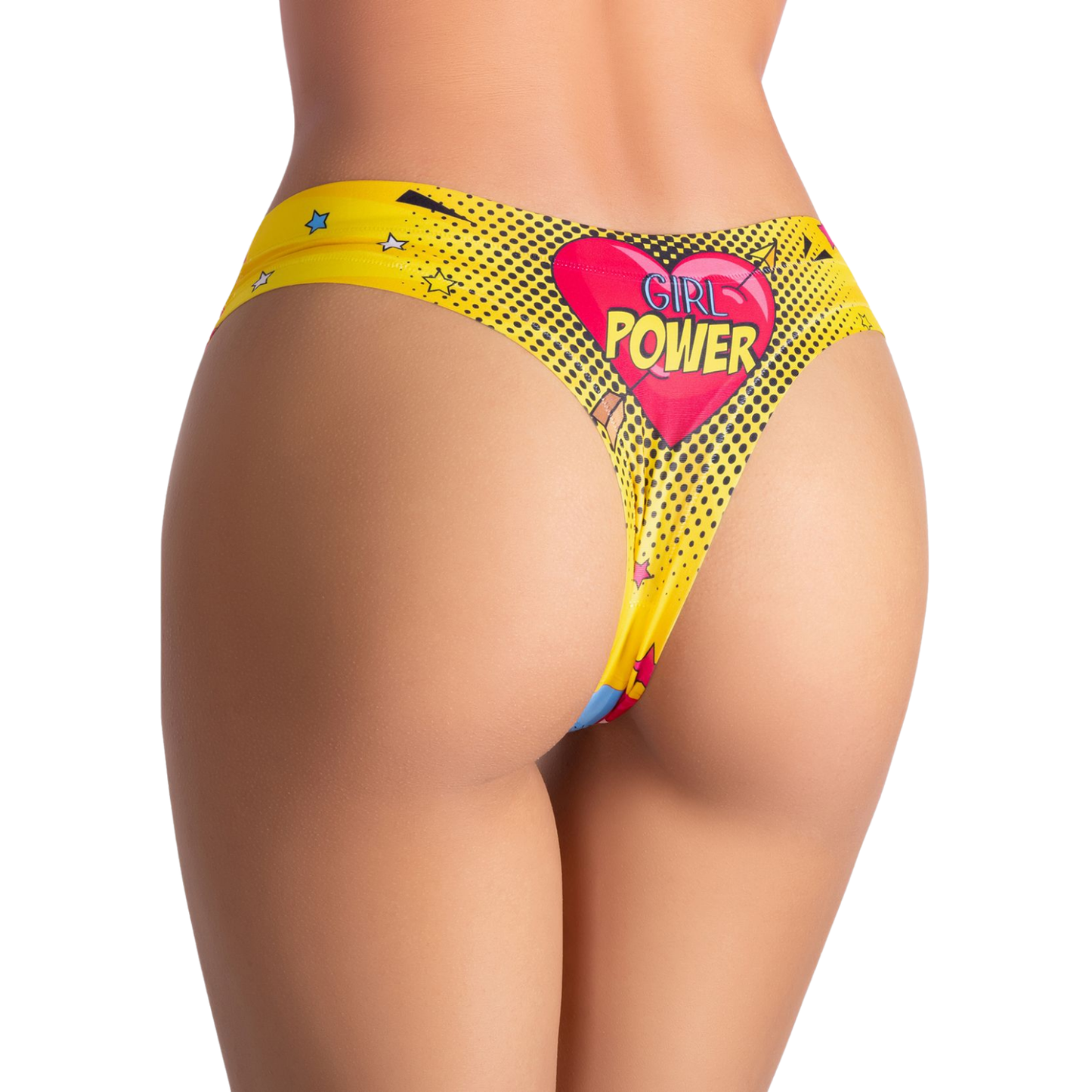 Memème Women’s Ultra-Comfortable COMICS - Strong Girl - Panties | Breathable Cotton Crotch, Stretchy Fit, No Elastic Bands (Copy)