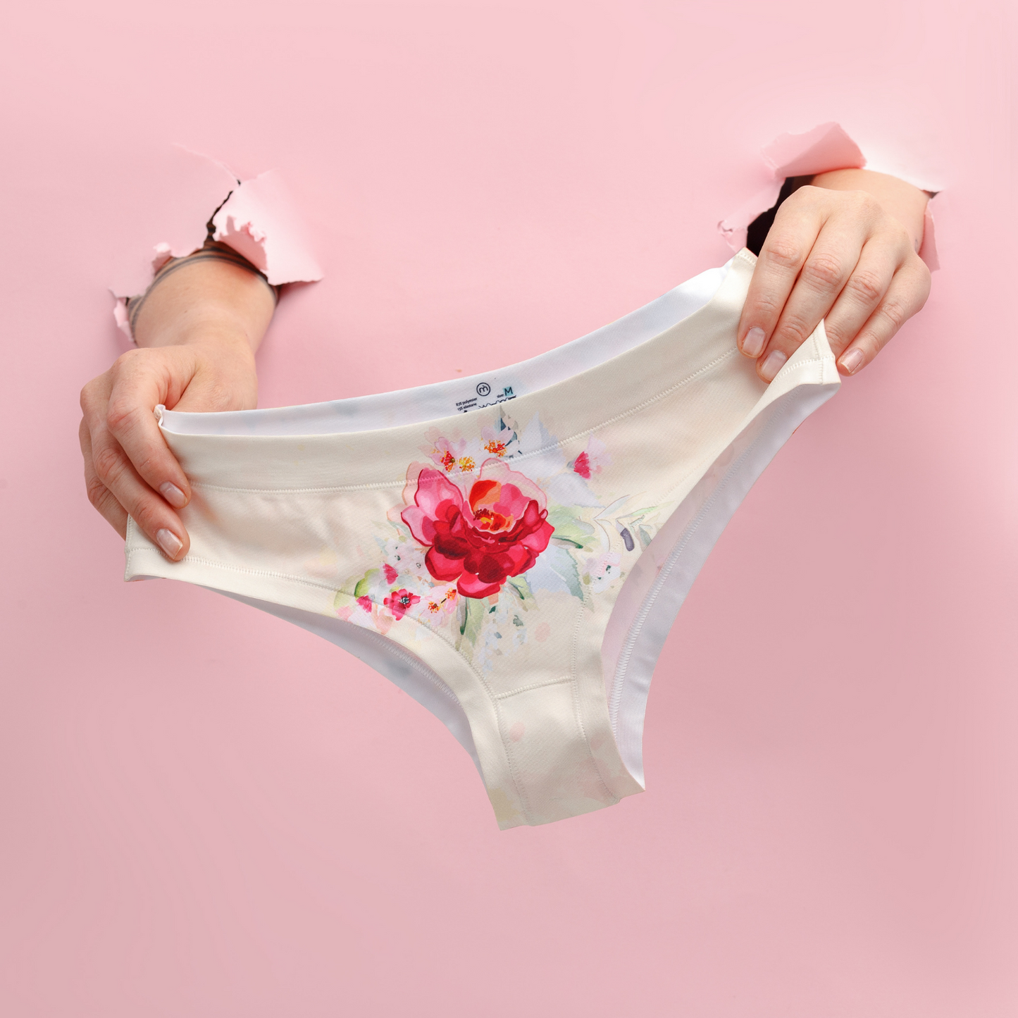 memème FLOWER POWER - Rose - PANTY for Women