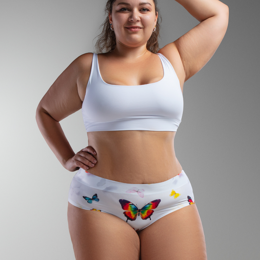 memème BUTTERFLY– Delight - QUEEN SIZE - HIGH WAISTED BRIEF Panty for Women