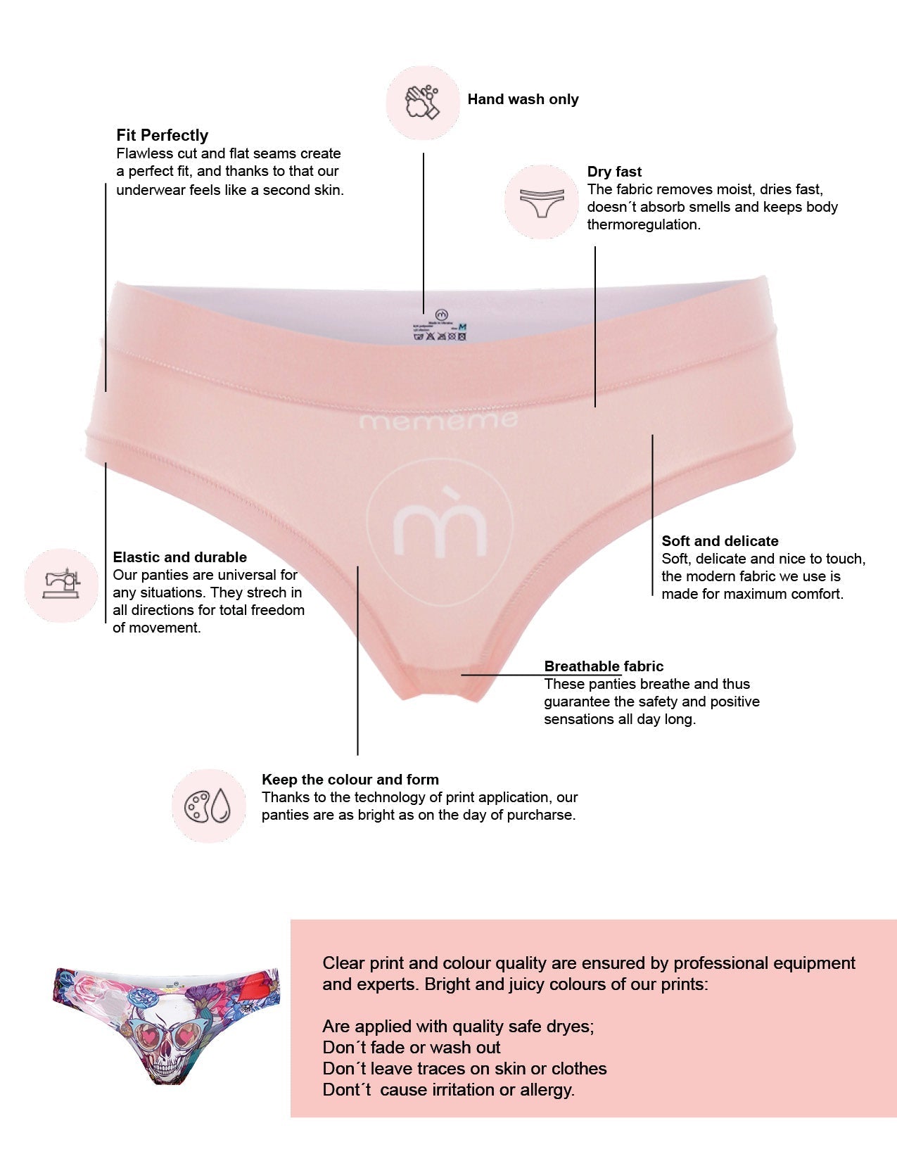 memème ZOO Panty for Women Elastic and Durable, Perfect Fit