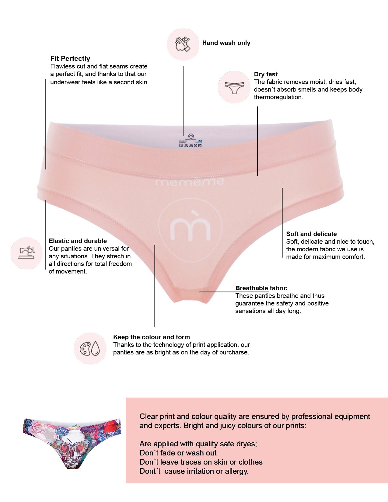 memème MAGNO Panty for Women Elastic and Durable, Perfect Fit