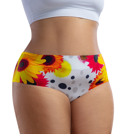 mememe DAISY– Gold - QUEEN SIZE - HIGH WAISTED BRIEF Panty for Women - memème