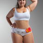 mememe DAISY– Tangelo - QUEEN SIZE - HIGH WAISTED BRIEF Panty for Women - memème