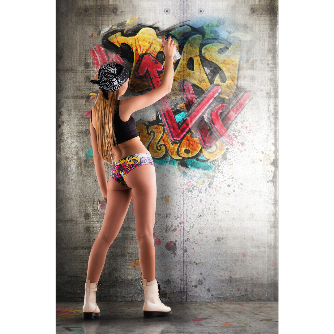 mememe GRAFFITI - Trash - PANTY for Women - memème