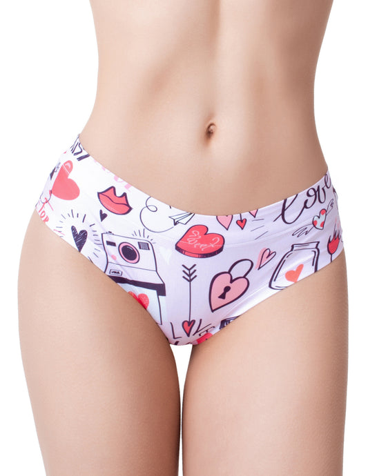 memème LOVE STIKER Panty for Women Elastic and Durable, Perfect Fit